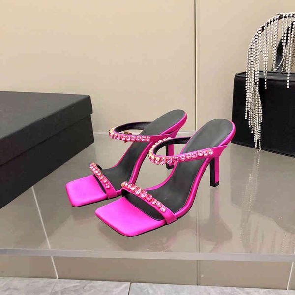 sandals spring and summer silk square head i-shaped simple high-heeled slippers women's shoes, Black
sandals spring and summer silk square head i-shaped simple high-heeled slippers women's shoes, Black