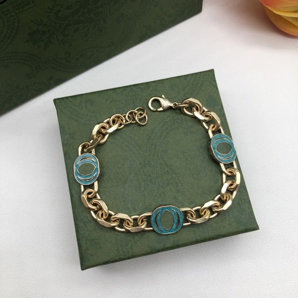 2022 brand original jewelry cuff designer ladies fashion simple high-end real gold electroplating turquoise letters golden bracelet, White
2022 brand original jewelry cuff designer ladies fashion simple high-end real gold electroplating turquoise letters golden bracelet, White