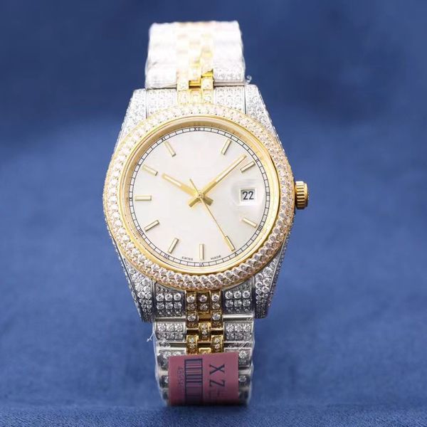 iced out diamond watch men zircon watches ro lix 40mm date just automatic mechanical yellow gold silver sweeping stainless steel, Slivery;brown
iced out diamond watch men zircon watches ro lix 40mm date just automatic mechanical yellow gold silver sweeping stainless steel, Slivery;brown