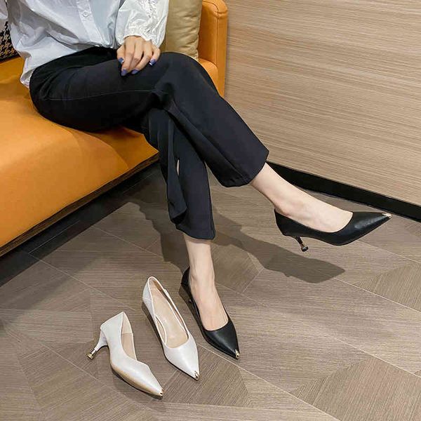 sandals high heels women's spring leather pointed professional women's shoes french single thin p73m, Black
sandals high heels women's spring leather pointed professional women's shoes french single thin p73m, Black