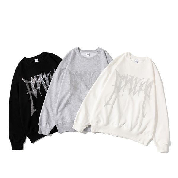 men's hoodies sweater round neck couples round neck sweater men's and women's same sweater loose spring and autumn terry top, Black
men's hoodies sweater round neck couples round neck sweater men's and women's same sweater loose spring and autumn terry top, Black