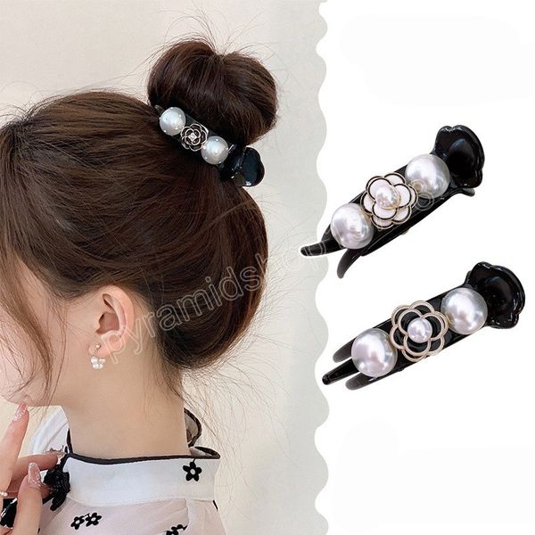 vintage flower pearl high ponytail hair claw for women girls korean style hair clips elegant headwear, Slivery;white
vintage flower pearl high ponytail hair claw for women girls korean style hair clips elegant headwear, Slivery;white