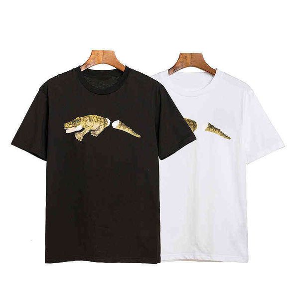 chaopai bear angel crocodile with broken tail back letter print short sleeve t-shirt, White;black
chaopai bear angel crocodile with broken tail back letter print short sleeve t-shirt, White;black