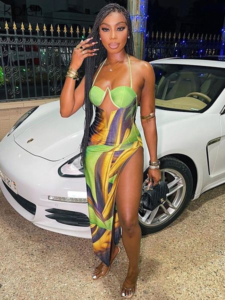 fashion hollow out halter bandage backless print long dress women summer new casual streetwear y2k maxi dresses, Black;gray
fashion hollow out halter bandage backless print long dress women summer new casual streetwear y2k maxi dresses, Black;gray