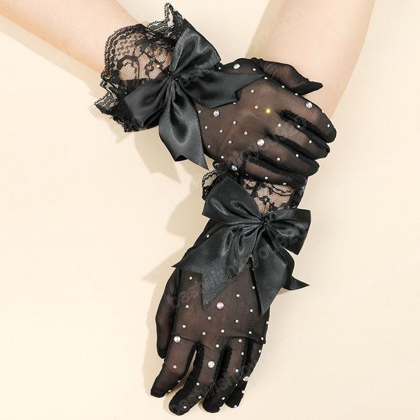 fashion women lace short gloves elegant stretch mesh full finger gloves bride wedding costume black mittens, Blue;gray
fashion women lace short gloves elegant stretch mesh full finger gloves bride wedding costume black mittens, Blue;gray