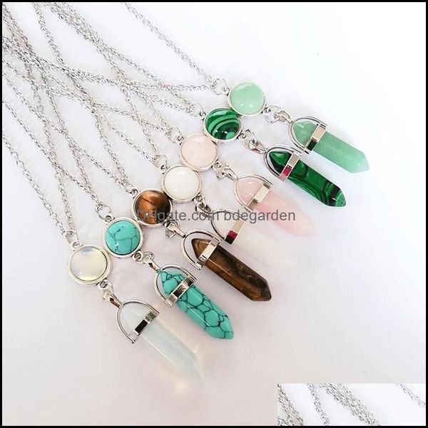 pendant necklaces pendants jewelry natural agate stone turquoise tiger eye hexagon prism necklace with sier chai dhe5j, Silver
pendant necklaces pendants jewelry natural agate stone turquoise tiger eye hexagon prism necklace with sier chai dhe5j, Silver