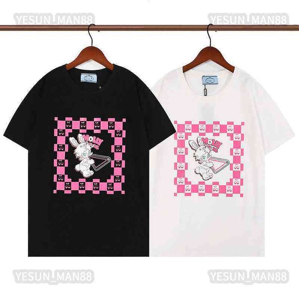 digner luxury spring summer prad classic rabbit capsule printed t shirt fashion mens and womens couple round collar tee, White;black
digner luxury spring summer prad classic rabbit capsule printed t shirt fashion mens and womens couple round collar tee, White;black