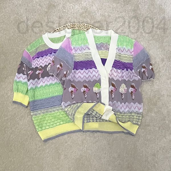 women's hoodies & sweatshirts designer colorful bright silk short sleeved sweater sweet thin ice cream hook flower pullover t-shirt 202, Black
women's hoodies & sweatshirts designer colorful bright silk short sleeved sweater sweet thin ice cream hook flower pullover t-shirt 202, Black
