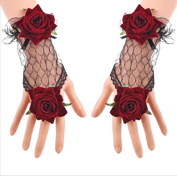 gothic fishnet gloves rhinestone lace tulle party costume accessories wedding lolita victorian floral brides bridesmaids bow mittens, Silver
gothic fishnet gloves rhinestone lace tulle party costume accessories wedding lolita victorian floral brides bridesmaids bow mittens, Silver