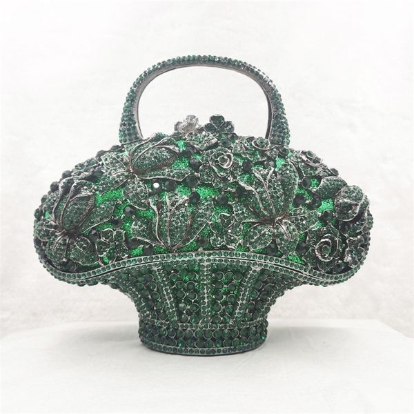 pop luxury green flower basket party diy customized women clutch bags ladies wedding bridal day clutches 220616
pop luxury green flower basket party diy customized women clutch bags ladies wedding bridal day clutches 220616