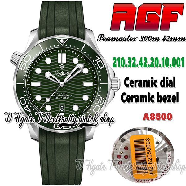 agf diver 300m mens watch 210.32.42.20.10.001 a8800 automatic mechanical 42mm green dial ceramic bezel stainless steel case rubber strap sup, Slivery;brown
agf diver 300m mens watch 210.32.42.20.10.001 a8800 automatic mechanical 42mm green dial ceramic bezel stainless steel case rubber strap sup, Slivery;brown