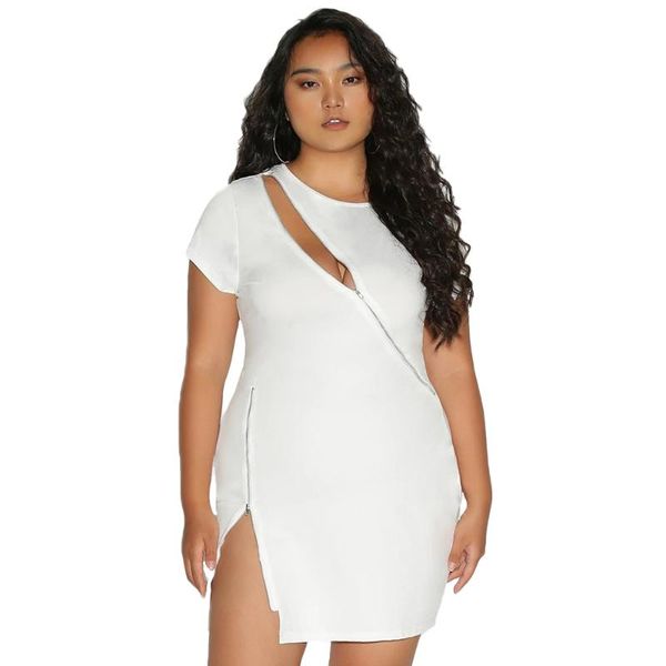plus size dresses fs women's short sleeve o neck hollow cut out side zipper slit mini dress large ladies fat, Black
plus size dresses fs women's short sleeve o neck hollow cut out side zipper slit mini dress large ladies fat, Black