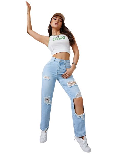 ripped frayed cut out jeans h0yu#, Blue
ripped frayed cut out jeans h0yu#, Blue