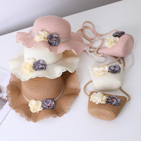 berets fashion sun hat baby handbag set floral children's girl summer sunscreen beach travel cap straw bag for girls, Blue;gray
berets fashion sun hat baby handbag set floral children's girl summer sunscreen beach travel cap straw bag for girls, Blue;gray