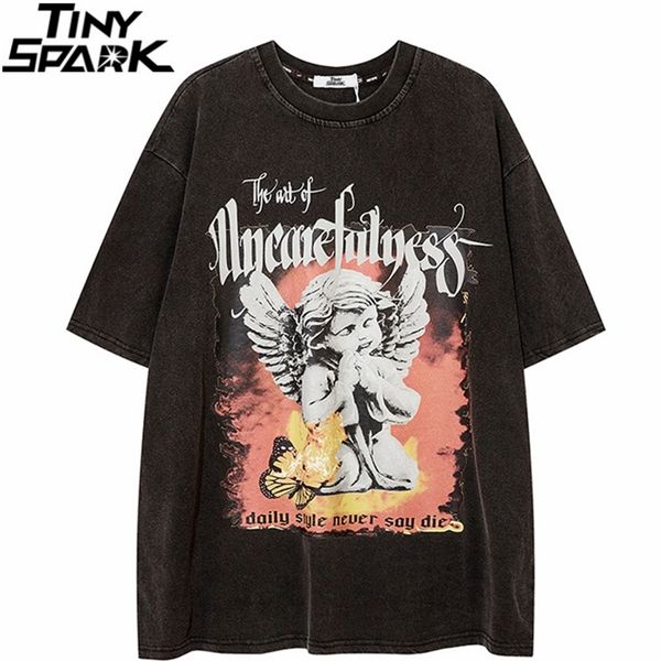hip hop washed t shirt streetwear angel butterfly printed tshirt men short sleeve tshirt harajuku cotton loose tees 220608, White;black
hip hop washed t shirt streetwear angel butterfly printed tshirt men short sleeve tshirt harajuku cotton loose tees 220608, White;black