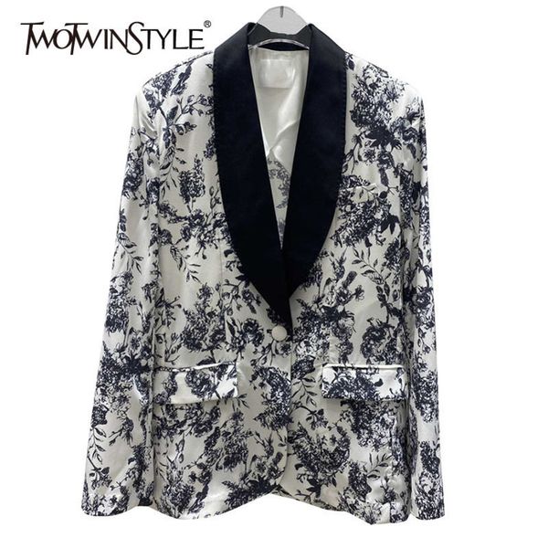 casual printed blazer for women notched long sleeve high street hit color blazers female fashion clothes spring 210423, White;black
casual printed blazer for women notched long sleeve high street hit color blazers female fashion clothes spring 210423, White;black