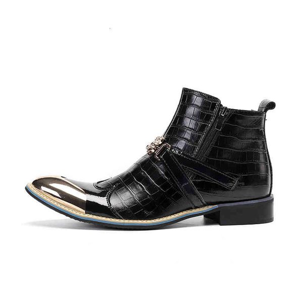 boots autumn and winter leather round head lacquer buckle martin boots light soled youth outdoor personalized men's short, Black
boots autumn and winter leather round head lacquer buckle martin boots light soled youth outdoor personalized men's short, Black