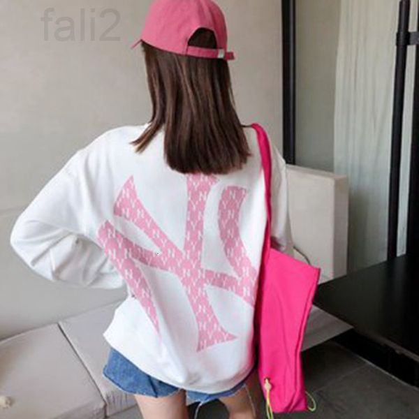 women's knits & tees designer mlb korea 21 new ny letter front embroidered old flower large standard loose casual round neck sweater fo, White
women's knits & tees designer mlb korea 21 new ny letter front embroidered old flower large standard loose casual round neck sweater fo, White