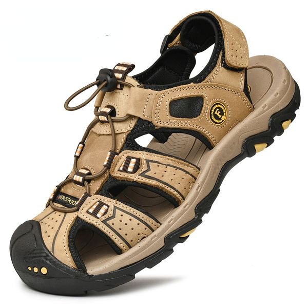 elling outdoor hiking genuine leather men casual shoes summer fashion luxury beach sandals nnon-slip water sneakers famous brand designer, Black
elling outdoor hiking genuine leather men casual shoes summer fashion luxury beach sandals nnon-slip water sneakers famous brand designer, Black