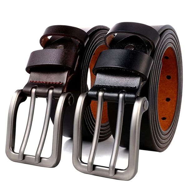 130 140 150 160 170 cm large size men's real genuine leather belt for jeans male metal double pin buckle straps brown 220411, Black;brown
130 140 150 160 170 cm large size men's real genuine leather belt for jeans male metal double pin buckle straps brown 220411, Black;brown