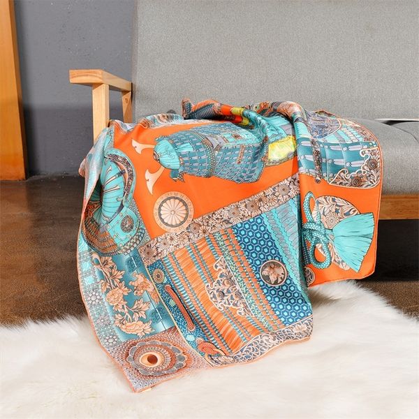 100% twill silk scarf for women fashion print hand roll scarfs female kerchief 90x90cm square shawl headband scarves ladies y201007, Blue;gray
100% twill silk scarf for women fashion print hand roll scarfs female kerchief 90x90cm square shawl headband scarves ladies y201007, Blue;gray