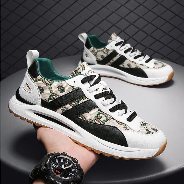 new men's soft soled shoes leather canvas lacebreathable gump fashion shoe travel board shoes daily flat shoes a11, Black
new men's soft soled shoes leather canvas lacebreathable gump fashion shoe travel board shoes daily flat shoes a11, Black