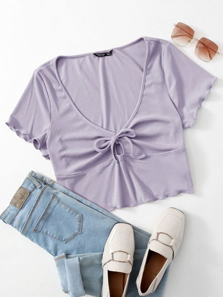 plus lettuce trim cut out knot front rib-knit e9uv#, Black
plus lettuce trim cut out knot front rib-knit e9uv#, Black