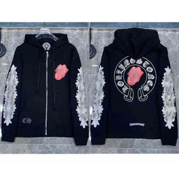 mens loose brand sweatshirts classic ch designer hoodie horseshoe sanskrit print luxury zipper jacket pullover hooded coat fashion women sw, Black
mens loose brand sweatshirts classic ch designer hoodie horseshoe sanskrit print luxury zipper jacket pullover hooded coat fashion women sw, Black
