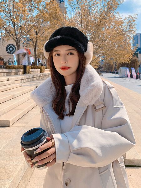 women's winter fur hat real mink peaked cap warm earflaps earmuffs knight hat fit head 58-60cm, Blue;gray
women's winter fur hat real mink peaked cap warm earflaps earmuffs knight hat fit head 58-60cm, Blue;gray