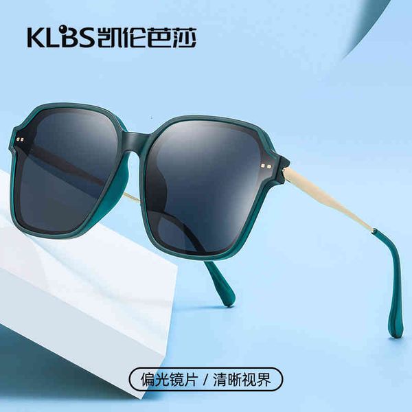 sunglasses tr90 fashion women's large frame women's face covering and thin tac polarized akk1, White;black