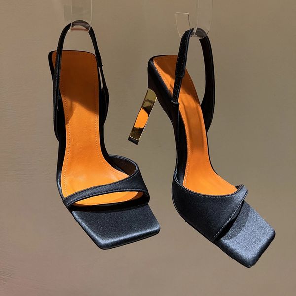 summer sandals square toe women sandals slip-on silk women shoes fashion genuine leather high heels woman, Black
summer sandals square toe women sandals slip-on silk women shoes fashion genuine leather high heels woman, Black