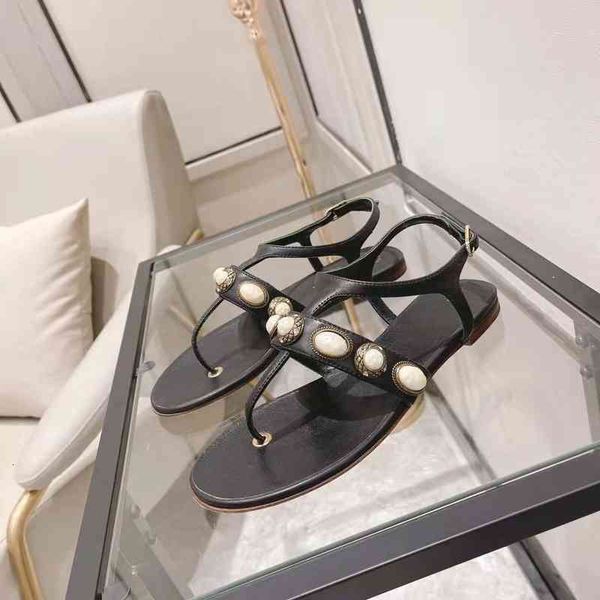 sandals gaodingxia flat bottomed cowhide sandals with one-line buckle and low heel korean pearl girls' shoes clip, Black
sandals gaodingxia flat bottomed cowhide sandals with one-line buckle and low heel korean pearl girls' shoes clip, Black