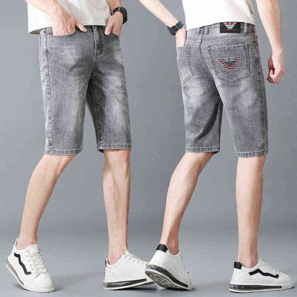 broadcast live summer cropped jeans men's slim straight short pants big brand grey, Blue
broadcast live summer cropped jeans men's slim straight short pants big brand grey, Blue