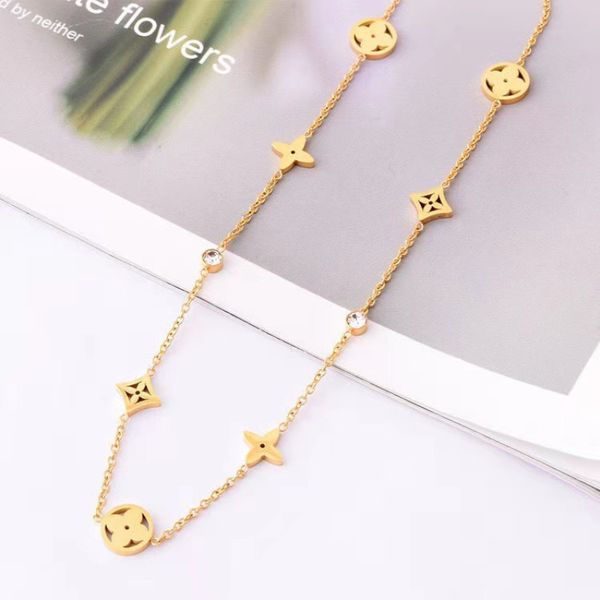 beautiful clover pendant necklace 18k gold stainless steel necklaces fashion jewelry for women gift, Silver
beautiful clover pendant necklace 18k gold stainless steel necklaces fashion jewelry for women gift, Silver