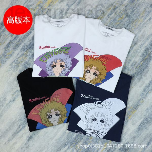 women's t-shirt designer pushbutton early spring crying beautiful girl doll head short sleeve printed loose ins ku3r, White
women's t-shirt designer pushbutton early spring crying beautiful girl doll head short sleeve printed loose ins ku3r, White