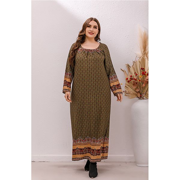 plus size dresses elegant 2021 4xl fashion round neck loose retro printing elasticity long sleeve ankle casual straight slim, Black
plus size dresses elegant 2021 4xl fashion round neck loose retro printing elasticity long sleeve ankle casual straight slim, Black