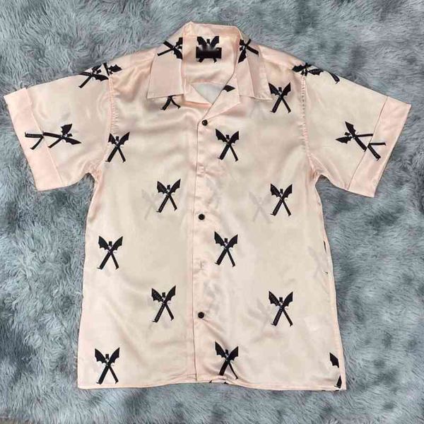 erd casual shirt tide brand designer short sleeve t-shirt pink printed silk shirts american hip hop loose os men's and women's, White;black
erd casual shirt tide brand designer short sleeve t-shirt pink printed silk shirts american hip hop loose os men's and women's, White;black