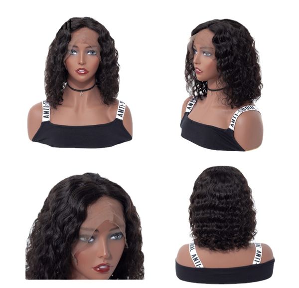 water wave lace front human hair wigs short wavy bob lace front wigs nicelight peruvian wig remy natural color hair lace wig, Black
water wave lace front human hair wigs short wavy bob lace front wigs nicelight peruvian wig remy natural color hair lace wig, Black