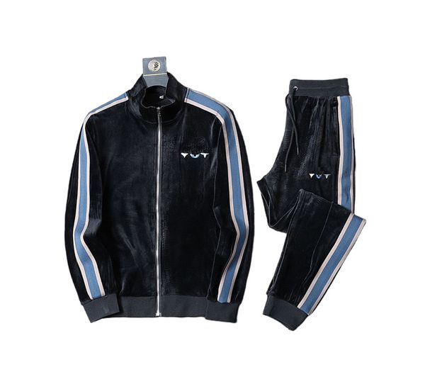 2022 early spring designer men's tracksuits new color block letter logo zipper short sleeve t-shirt double line fine cotton black and w, Gray
2022 early spring designer men's tracksuits new color block letter logo zipper short sleeve t-shirt double line fine cotton black and w, Gray