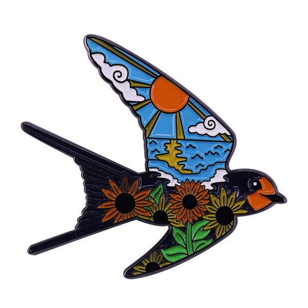 creativity bird enamel pins brooch collecting sunrise lapel badges men women fashion jewelry gifts adorn backpack collar hat, Blue
creativity bird enamel pins brooch collecting sunrise lapel badges men women fashion jewelry gifts adorn backpack collar hat, Blue