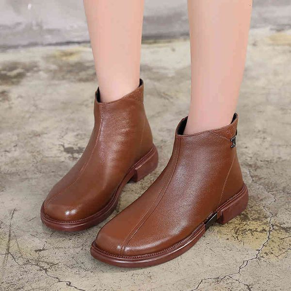 slippers autumn winter soft cowhide sole short boots women's shoes leather handmade large 43 flat cotton martin mv0a, Black
slippers autumn winter soft cowhide sole short boots women's shoes leather handmade large 43 flat cotton martin mv0a, Black