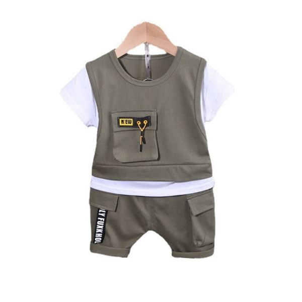 summer children girls fashion clothing baby boys cotton t shirt shorts 2pcs/sets kid infant clothes toddler casual tracksuit 220507, White
summer children girls fashion clothing baby boys cotton t shirt shorts 2pcs/sets kid infant clothes toddler casual tracksuit 220507, White