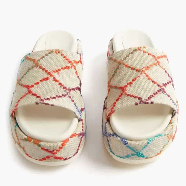 designer slippers embroidered platform sandals fashion summer canvas women slides platforms slider beach flip flops with dust bag clear 273, Black
designer slippers embroidered platform sandals fashion summer canvas women slides platforms slider beach flip flops with dust bag clear 273, Black
