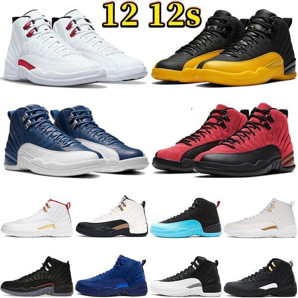 mens12 12s basketball shoes black dark concord reverse flu game obsidian university blue gold indigo wings men trainers sneakers 40-46
mens12 12s basketball shoes black dark concord reverse flu game obsidian university blue gold indigo wings men trainers sneakers 40-46