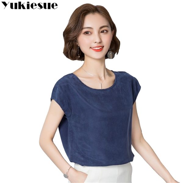 elegant office women blouse silk o neck women shirt blouse female ol wear short sleeve summer autumn plus size 210412, White
elegant office women blouse silk o neck women shirt blouse female ol wear short sleeve summer autumn plus size 210412, White