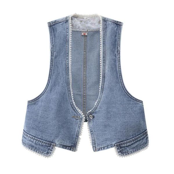 women's vests women's jeans vest jacket cardigan woman denim waistcoat beading short loose sleeveless coat chaleco mujer, Black;white
women's vests women's jeans vest jacket cardigan woman denim waistcoat beading short loose sleeveless coat chaleco mujer, Black;white