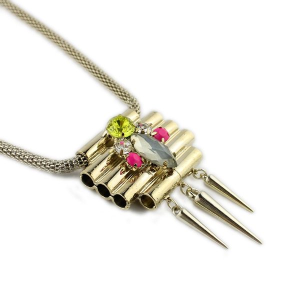 special rivets golden necklace fairy god collarbone chain, Silver