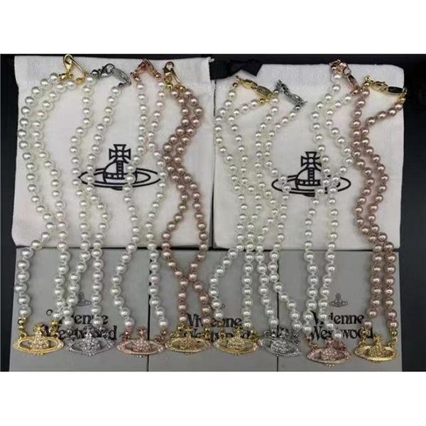 2022 new fashionable female necklace brand pearl chain planet necklace sat231m, Silver
2022 new fashionable female necklace brand pearl chain planet necklace sat231m, Silver
