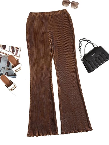 lettuce trim flare leg pants 42kh#, Black;white 
lettuce trim flare leg pants 42kh#, Black;white