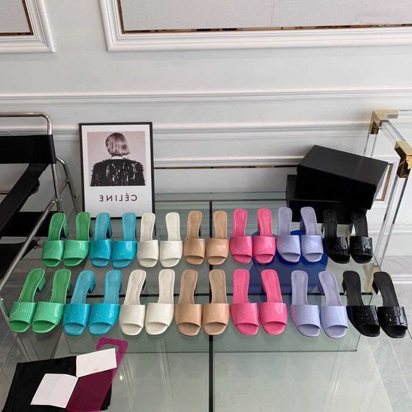 women mules slipper patent calfskin light sky blue slide sandal coarser heels slippers designer summer luxury fashion beach shoe riband, Black
women mules slipper patent calfskin light sky blue slide sandal coarser heels slippers designer summer luxury fashion beach shoe riband, Black